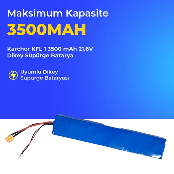 Karcher KFL 1 3500 mAh 21.6V Dikey Süpürge Batarya ürün görseli 1
