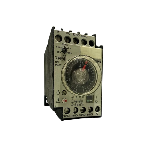 Siemens 7PR4140-6PH10 Zaman Rölesi 110/120V 0.15sn–60saat Gecikmeli Çekme ürün görseli 1