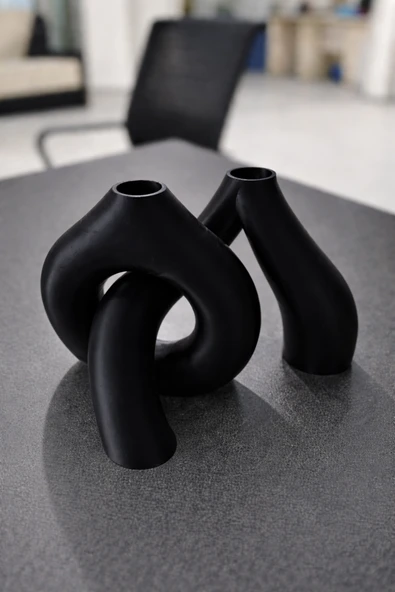 LayerOne Minimalist Tasarım Dekoratif Vazo - Resim 2