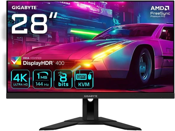 Gigabyte M28U 28" 1 ms 4K IPS 144 Hz Oyuncu Monitörü Teşhir ürün görseli 1