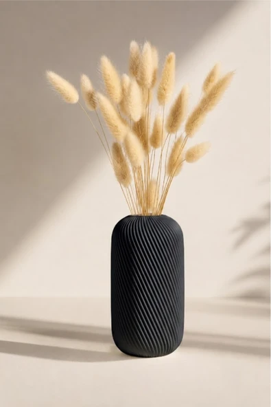 LayerOne Spiral Dizayn Dekoratif Vazo - 18 cm ürün görseli 1