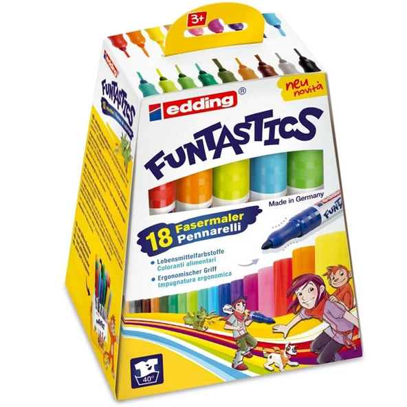Edding Keçeli Kalem Kalın 14 18 Lİ 4-14-18 funtastics ürün görseli 1