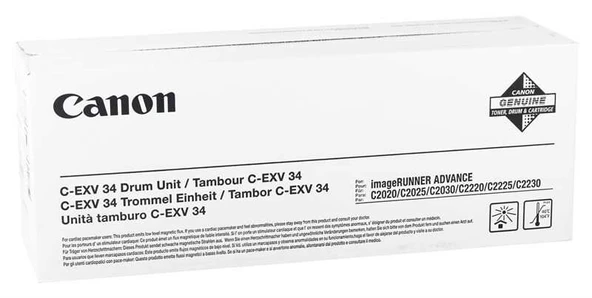 Tonersepeti Canon C-EXV-34 Siyah  Fotokopi Drum Ünitesi ürün görseli 1