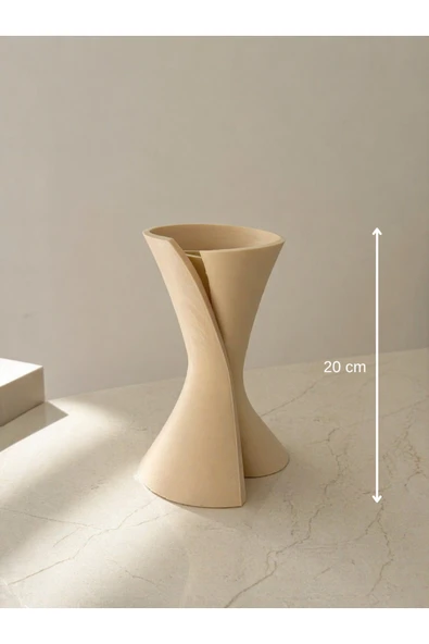 LayerOne Modern Soyut Dekoratif Vazo – Minimalist Heykel Tasarım ürün görseli 1