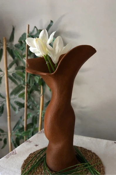 LayerOne Minimalist Estetik Form Dekoratif Vazo - Resim 3