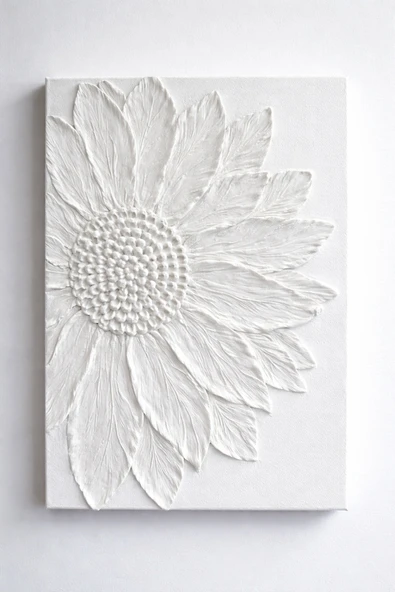 LayerOne 3D Kabartmalı Çiçek Tablo 20x30 cm - Resim 2
