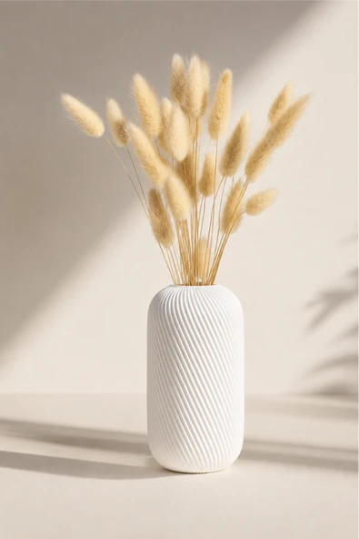 LayerOne Spiral Dizayn Dekoratif Vazo - 18 cm ürün görseli 1