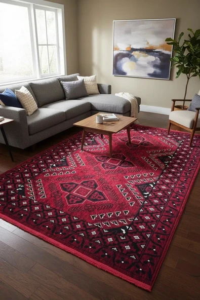 Fenomen Carpet Afgan Koleksiyonu Kök Boyalı Geleneksel Vintage Halı ürün görseli 1
