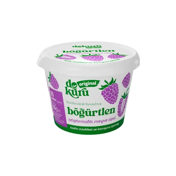Dokuru Original Böğürtlen Atıştırmalık Meyve Cipsi 15 gr ürün görseli 1
