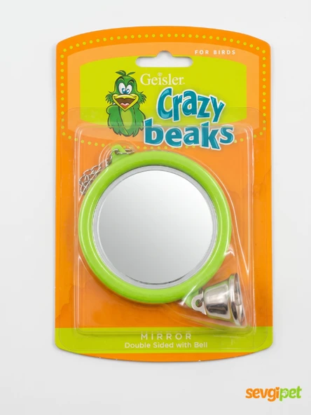 CRZYBEAKS  Zilli Çift Taraflı Kuş Aynası ürün görseli 1