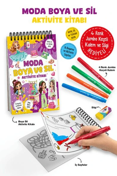 Moda - Boya ve Sil Aktivite Kitabı ürün görseli 1