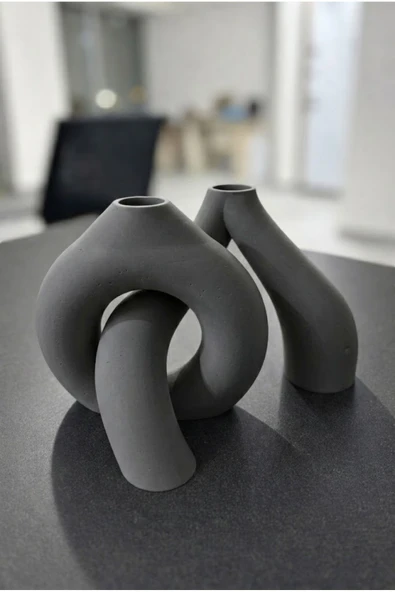 LayerOne Minimalist Tasarım Dekoratif Vazo - Resim 2