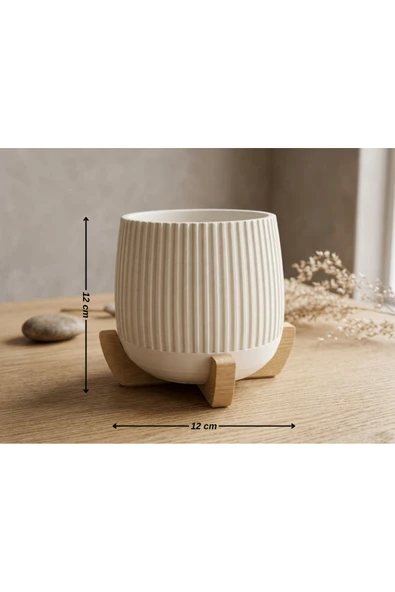 LayerOne Standlı Dekoratif Saksı - Resim 3
