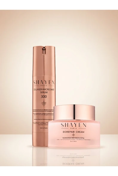 Shayen Paris Onarım Seti Biorepair Crem 50 ml + Collagen Micro Shot 300 Serum 50 ml ürün görseli 1