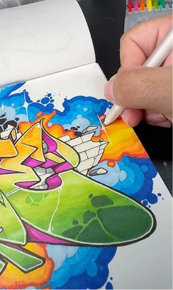 Çizim Defteri, Graffiti Çizim Defteri B4 - Resim 2