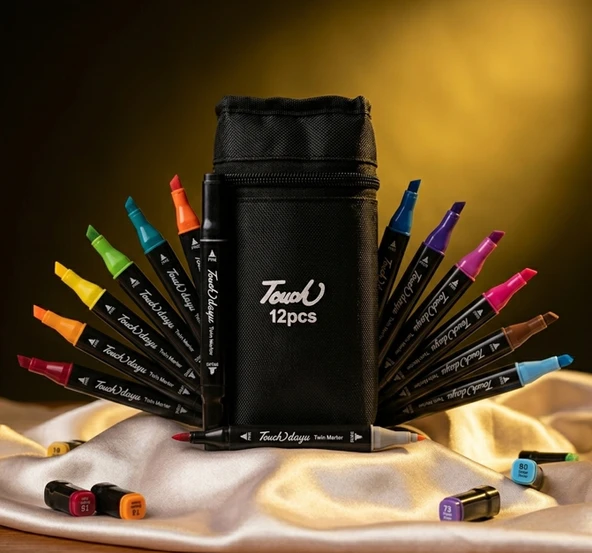 DreamArt Galery Marker kalem Touch marka 12'li set ürün görseli 1