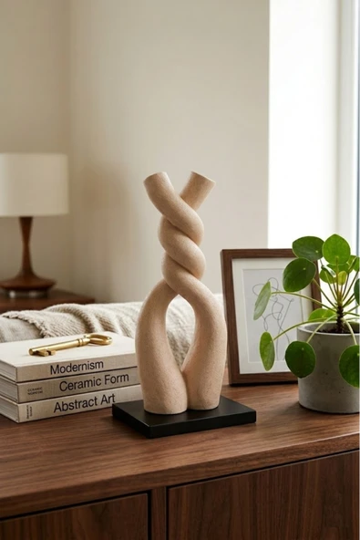LayerOne Modern Çift Figürlü Dekoratif Heykel Biblo ürün görseli 1