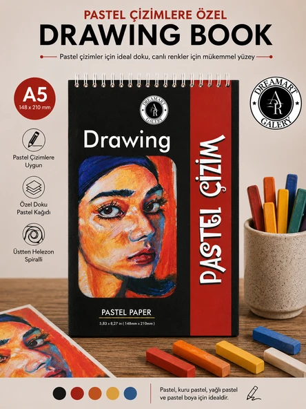 DreamArt Galery A5 Pastel Çizim Defteri Çizim Defteri ürün görseli 1