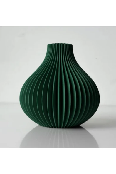 LayerOne Modern Dilimli Dekoratif Vazo – 3D Baskı Tasarım - Resim 4