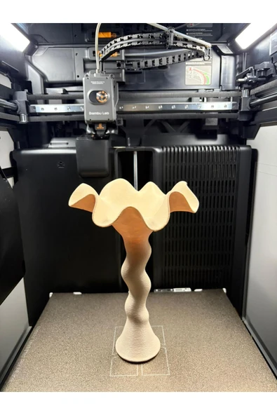 LayerOne Modern Kıvrımlı Dekoratif Vazo - Resim 3