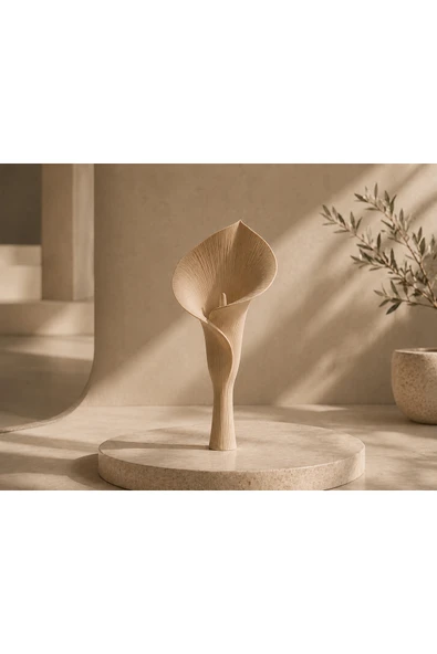 LayerOne Calla Çiçeği Formlu Dekoratif Biblo - 25 cm ürün görseli 1