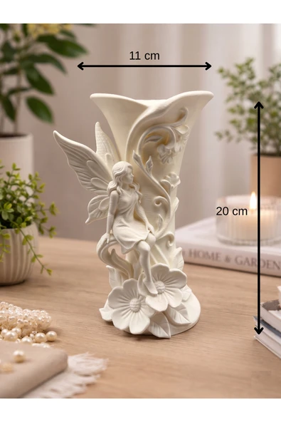 LayerOne Melek Figürlü Dekoratif Vazo/Biblo - 20 cm ürün görseli 1
