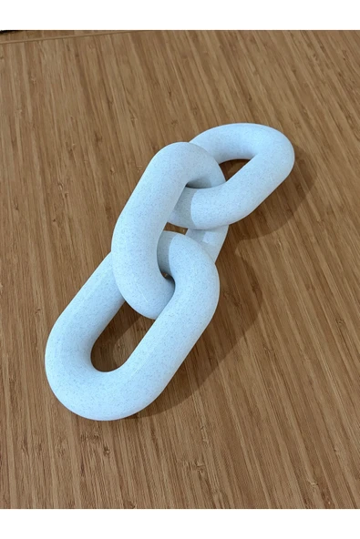 LayerOne Modern Dekoratif Zincir Obje – 3D Baskı Masa ve Raf Süsü ürün görseli 1