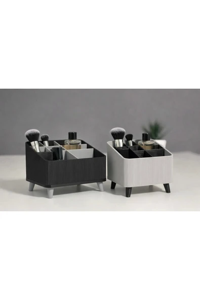 LayerOne Minimalist Tasarım Ayaklı Kozmetik ve Aksesuar Organizer 2'li Set ürün görseli 1