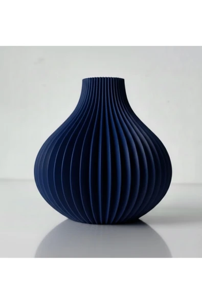 LayerOne Modern Dilimli Dekoratif Vazo – 3D Baskı Tasarım - Resim 4