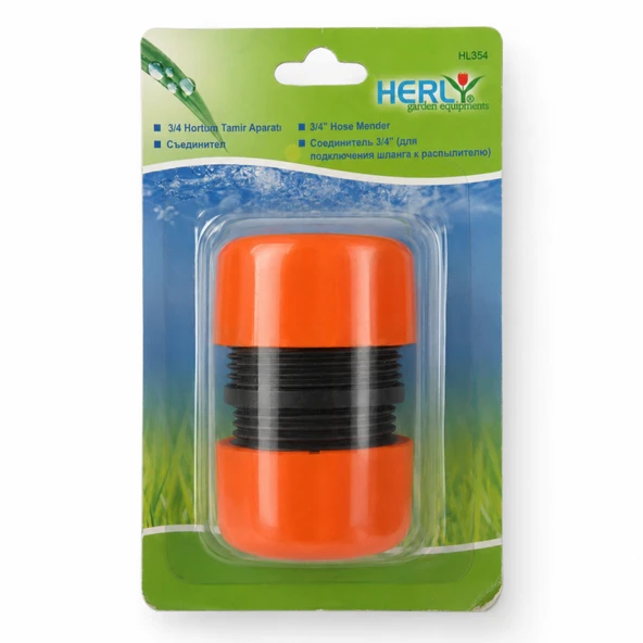 HERLY HL354 3/4 Hortum Tamir Aparatı Bahçe Sulama Hortumu Birleştirme Ek Parçası Onarım Bağlantısı ürün görseli 1