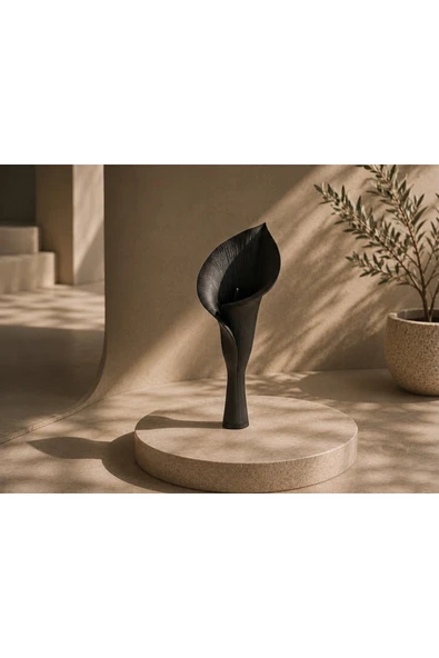 LayerOne Calla Çiçeği Formlu Dekoratif Biblo - 25 cm - Resim 3