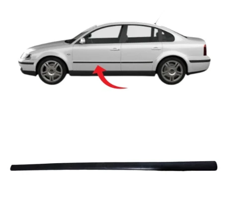 Passat B5 Kapı Çıtası Ön Sol Saten Siyah 1997-2000 3B0853515 B41 ürün görseli 1