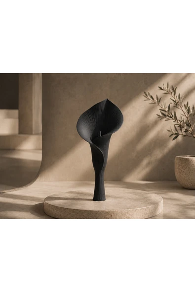 LayerOne Calla Çiçeği Formlu Dekoratif Biblo - 25 cm ürün görseli 1
