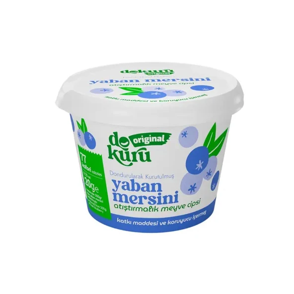Dokuru Original Yaban Mersini Atıştırmalık Meyve Cipsi 20 gr ürün görseli 1
