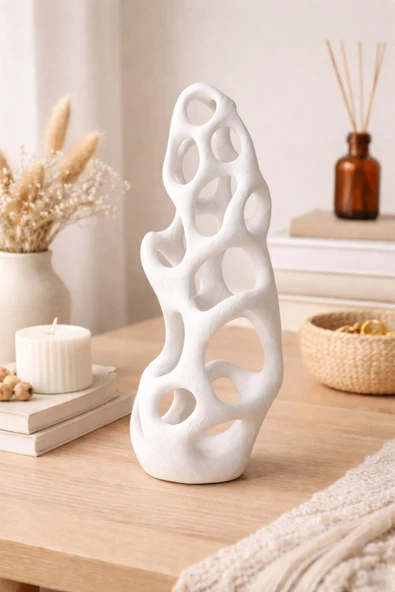 LayerOne Modern Soyut Dekoratif Biblo – Ev & Ofis Dekoru - Resim 2