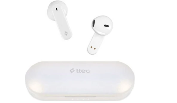 Ttec AirBeat Icon 2KM143IB TWS Beyaz Kulak İçi Bluetooth Kulaklık-AMBALAJ HASARLI (KOZMETİK İZLER MEVCUT) ürün görseli 1