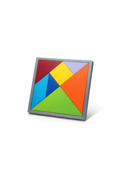 LayerOne Renkli Geometrik Puzzle – Çocuklar İçin Eğitici Zeka Oyunu ürün görseli 1