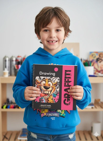 DreamArt Galery Çizim Defteri, Graffiti Çizim Defteri B4 ürün görseli 1