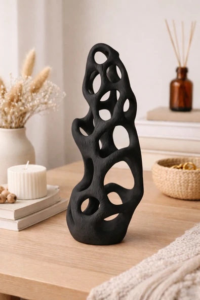 LayerOne Modern Soyut Dekoratif Biblo – Ev & Ofis Dekoru - Resim 2