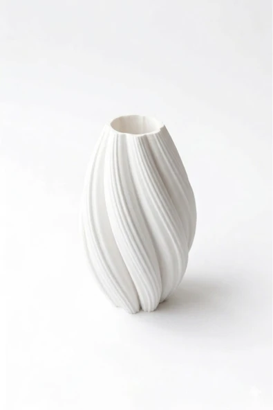 LayerOne Spiral Form Dekoratif Vazo - Resim 2