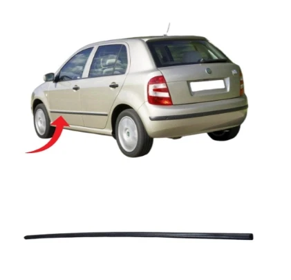 Skoda Fabia 2000-2008 Kapı Çıtası Ön Sol Saten Siyah 6Y0853515 B41 ürün görseli 1
