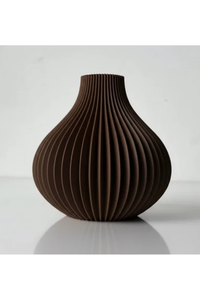 LayerOne Modern Dilimli Dekoratif Vazo – 3D Baskı Tasarım - Resim 2