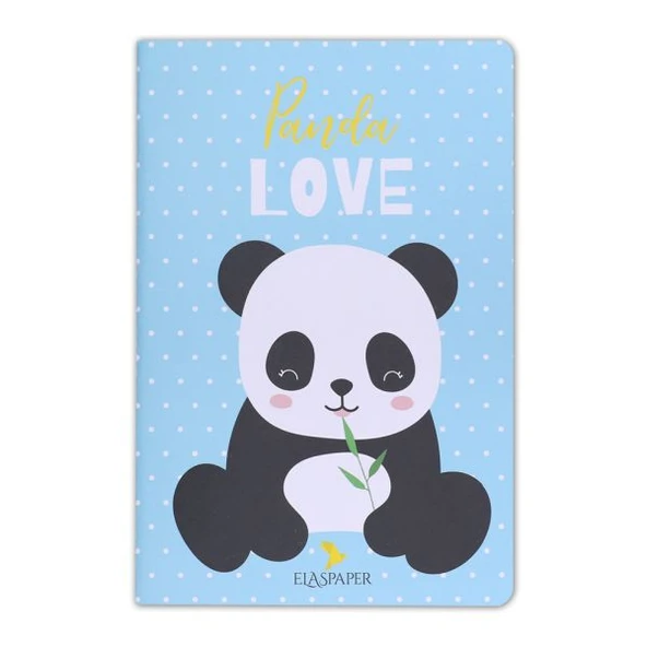 Panda Love Mavi Defter ürün görseli 1