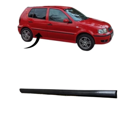 Vw Polo Kapı Çıtası Arka Sağ Saten Siyah 1999-2002 6N4853074 B41 ürün görseli 1