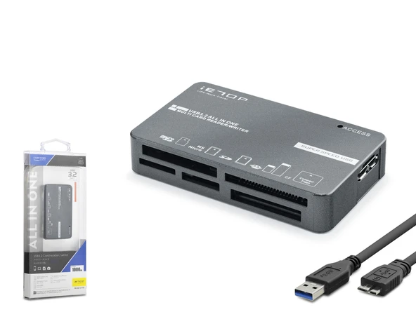 Usb 3.2 Gen1 All İn One Kart Okuyucu Cf Sd Microsd Ms Xd 5 Gbps C308 ürün görseli 1