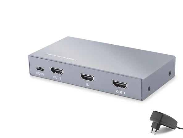 Hdmi Splitter 8K 1 In 2 Out Gri HDX1431 ürün görseli 1