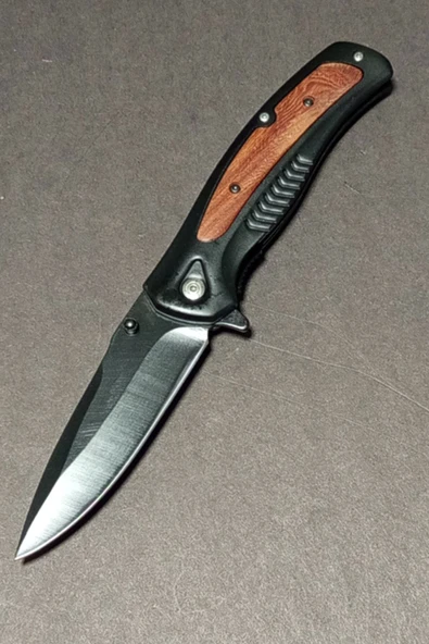 Depotrend YA-DA315 İthal Rulmanlı Ahşap Detaylı Yarı Otomatik Çakı (22 cm) ürün görseli 1