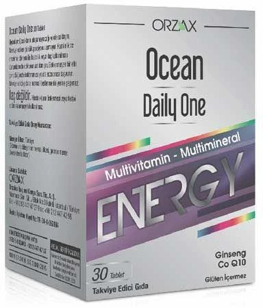 Orzax Ocean Daily One Energy 30 Tablet - Takviye Edici Gıda ürün görseli 1