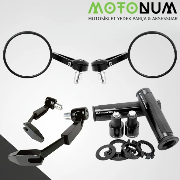 Sym Symphoney 200 Modifiye Seti-Siyah-Yuvarlak Gidon Ayna-Md08781 ürün görseli 1