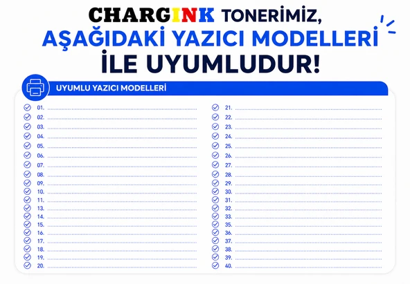 HP 4 Renk Set/Takım CF540X/541X/542X/543X (203X) Mavi Muadil Toner - M254dw / M280nw Çipli ürün görseli 1